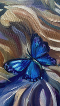 Load and play video in Gallery viewer, The Magic of Nature is Within all of Us Original Oil Lion Painting 12” x 12”