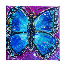 Load image into Gallery viewer, Celebrate Butterfly 4" x 4"Painting - Original - Butterfly Spring Collection