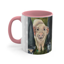 Load image into Gallery viewer, Baby Piglet Accent Coffee Mug, 11oz - 2 Colors
