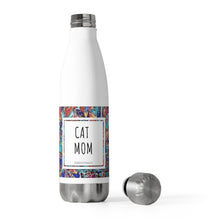 Load image into Gallery viewer, Cat Mom Colorful Heart Art 20oz Insulated Bottle