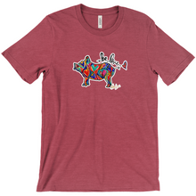 Load image into Gallery viewer, Pig Love UNISEX T-Shirt with Allie for the Soul Heart Art - 7 Colors