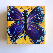 Load image into Gallery viewer, Let your Dreams be Wings 4" x 4"Butterfly Painting - Original - Butterfly Spring Collection