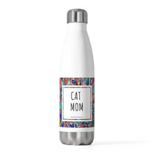 Load image into Gallery viewer, Cat Mom Colorful Heart Art 20oz Insulated Bottle
