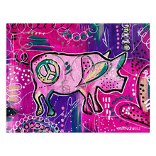 Load image into Gallery viewer, Peace Pig Folded Cards - 2 Sizes; Notecards & Greeting Cards, 1 or 5 Pack