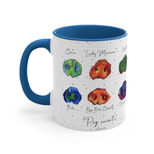 Load image into Gallery viewer, Pig Snouts with Names Accent Coffee Mug, 11oz