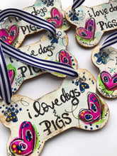 Load image into Gallery viewer, Dog Pig Snout Heart Art Painting - Ornament