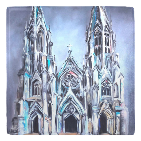 st patricks cathedral painting allison luci art magnet