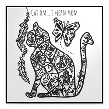 Load image into Gallery viewer, cat mom namaste spiritual cat lady art allie for the soul allison luci art magnet