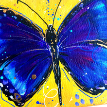 Load image into Gallery viewer, Violet 5" x 7" Butterfly Painting - Original - Butterfly Spring Collection