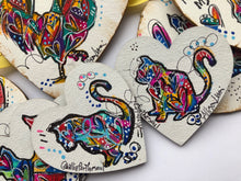 Load image into Gallery viewer, Mini Heart Art Painting Cat Love MAGNET