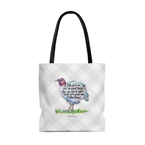 Turkey Love with Mother Teresa QuoteTote Bag