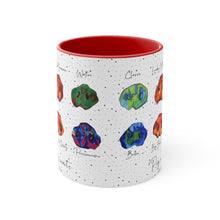 Load image into Gallery viewer, Pig Snouts with Names Accent Coffee Mug, 11oz