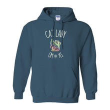 Load image into Gallery viewer, Cat Lady, OM Yes Hoodie (No-Zip/Pullover) - 3 Colors