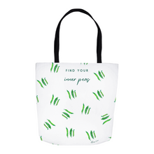 Load image into Gallery viewer, Find your Inner Peas Tote Bags