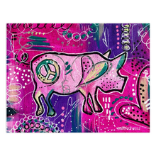 Load image into Gallery viewer, Peace Pig Folded Cards - 2 Sizes; Notecards & Greeting Cards, 1 or 5 Pack