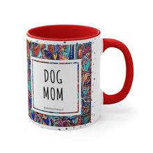 Load image into Gallery viewer, Dog Mom with Heart Art Coffee Mug, 11oz - 3 Colors
