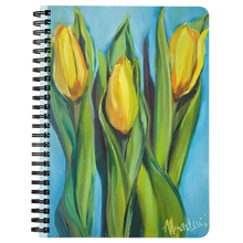 Load image into Gallery viewer, Never Too Late to Bloom Tulip Journal/Spiral Notebook