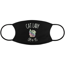 Load image into Gallery viewer, Cat Lady OM Yes! Spiritual Cat Mom Face Mask with a Little Namaste