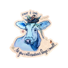 Load image into Gallery viewer, Light & Love Pretty Cow MAGNET