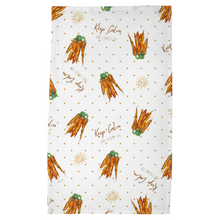 Load image into Gallery viewer, Keep Calm and Carrot On Kitchen Tea Towel