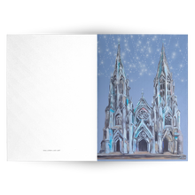Load image into Gallery viewer, St. Patrick's Cathedral painting notecrads set of 10 birthday thank you thinking of you get well sending love Allison Luci Original Art