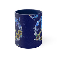 Load image into Gallery viewer, Peace for Ukraine Dark Blue Coffee Mug, 11oz