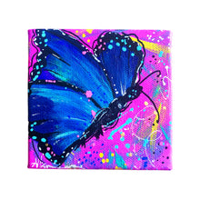 Load image into Gallery viewer, Confetti-Fly 4&quot; x 4&quot;Butterfly Painting - Original - Butterfly Spring Collection
