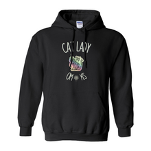 Load image into Gallery viewer, Cat Lady, OM Yes Hoodie (No-Zip/Pullover) - 3 Colors