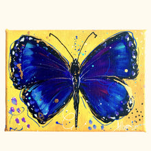 Load image into Gallery viewer, Violet 5&quot; x 7&quot; Butterfly Painting - Original - Butterfly Spring Collection
