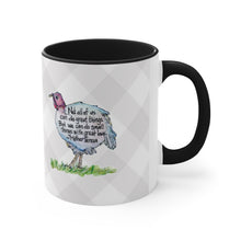 Load image into Gallery viewer, Turkey Love with Mother Teresa Quote Accent Coffee Mug, 11oz - 3 Colors