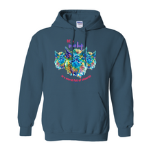 Load image into Gallery viewer, Be a Fruit Loop Hoodie (No-Zip/Pullover) with Colorful Pig Portrait - 3 Colors