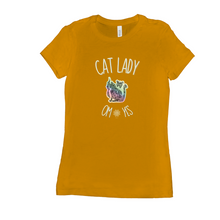 Load image into Gallery viewer, Cat Lady, OM YES! SLIM Fit Women's T-Shirts - 5 Colors
