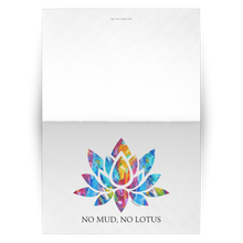 Load image into Gallery viewer, No Mud No Lotus Blank Greeting Cards Set of 10, 30, 50 with Allison Luci Original Art