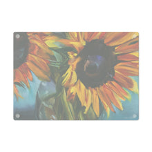 Load image into Gallery viewer, Sunflower Glass Cutting Board