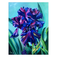 Load image into Gallery viewer, Purple Blue Iris Folded NoteCards - 5 pack
