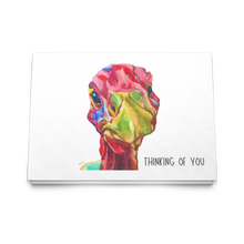 Load image into Gallery viewer, Olive is Thinking About You - Greeting Cards with a Painting of a Handsome Turkey - Set of 10, 30, 50