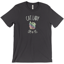 Load image into Gallery viewer, Spiritual Cat Lady T-Shirts OM Yes! UNISEX Comfort Fit 5 Colors