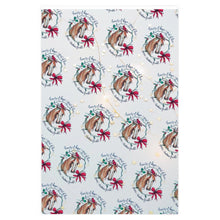 Load image into Gallery viewer, Custom Art Horse Cardinal Holiday Wrapping Paper Hope Love Peace Kindness