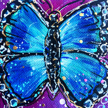 Load image into Gallery viewer, Celebrate Butterfly 4" x 4"Painting - Original - Butterfly Spring Collection