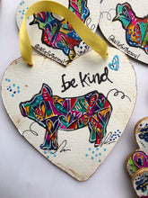 Load image into Gallery viewer, Heart Art Painting Piggie - Ornament