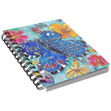 Load image into Gallery viewer, Butterflies & Flowers Motivational Journal RBG Quote Notebook