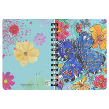 Load image into Gallery viewer, Butterflies & Flowers Motivational Journal RBG Quote Notebook