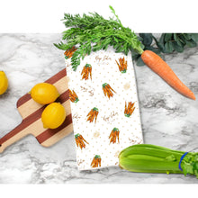 Load image into Gallery viewer, Keep Calm and Carrot On Kitchen Tea Towel
