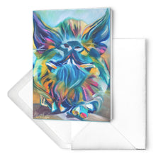 Load image into Gallery viewer, Colorful Hans Pig Cards - Blank Inside - Set of 10 or 30