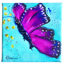 Load image into Gallery viewer, Inspire  4&quot; x 4&quot;Butterfly Painting - Original - Butterfly Spring Collection
