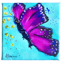 Load image into Gallery viewer, Inspire 4" x 4"Butterfly Painting - Original - Butterfly Spring Collection