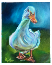 Load image into Gallery viewer, Doodles Duck Painting Fine Art Paper Print Goosepond Mountain Sanctuary