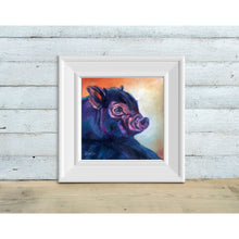 Load image into Gallery viewer, Evie Pig Rescue Giclee Fine Art Paper Print for Misfits of Oz Sanctuary - multiple sizes