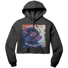 Load image into Gallery viewer, Evie - Misfits of Oz Farm Sanctuary - Some Things Just Fill Your Heart Without Trying - Cropped Hoodie