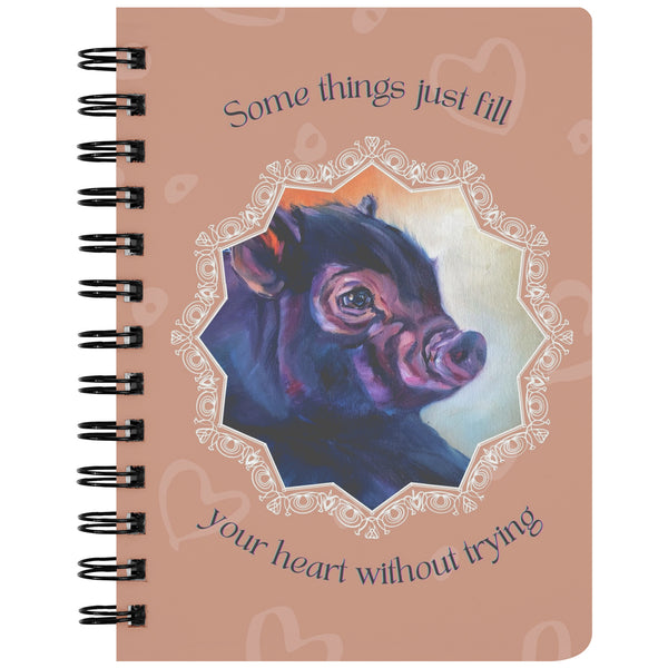 Evie Journal Notebook Some Things Just Fill the Heart Without Trying - Misfits of Oz